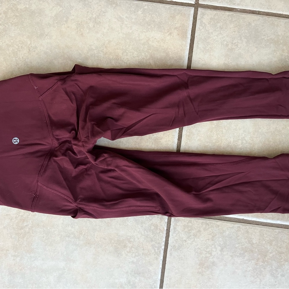 lululemon athletica Burgundy Leggings